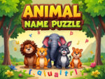 Puzzle cu nume de animale