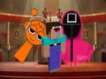 Nextbots pe Minecraft Squid Joc Sprunki