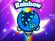 Imaginea Geometrie Neon Dash Rainbow